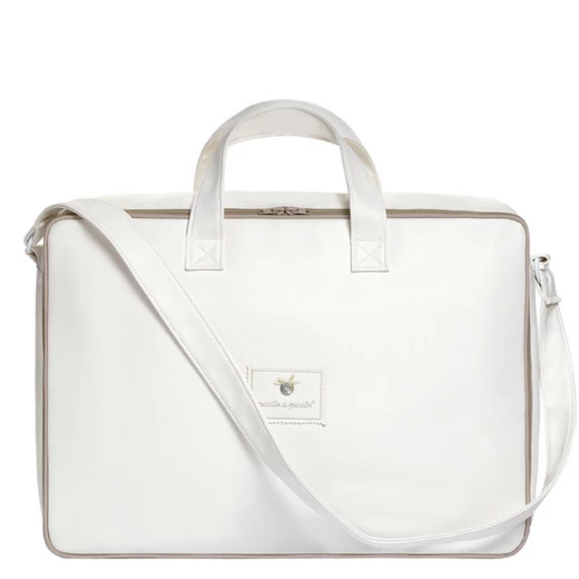 Suitcase Clinic Large Leatherette Beige Suitcase Clinic Large Leatherette Beige