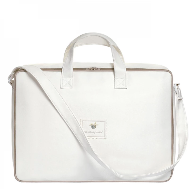 Suitcase Clinic Large Leatherette Beige - باسيتو اه  باسيتو