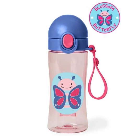 Skip Hop Zoo Lock-Top Butterfly Sports Bottles Skip Hop Zoo Lock-Top Butterfly Sports Bottles