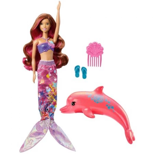 Barbie Dolphin Magic Transforming Mermaid Doll - باربي - Image 3