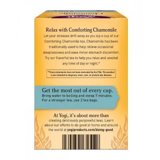 Yogi Tea, Comforting Chamomile Tea 24g - يوجي - Image 2