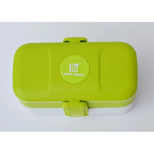 Look Back Lunch Box for Kids Adults, 2 layers, Leak Proof, FDA Approved-Green - Look Back - Image 7