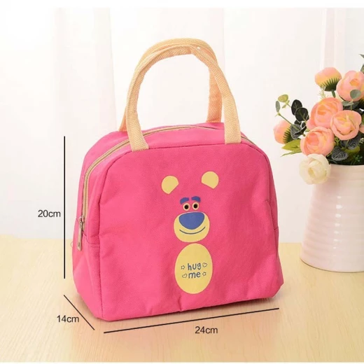 Lunch Bag For Kids - Pink Bear Lunch Bag For Kids - Pink Bear