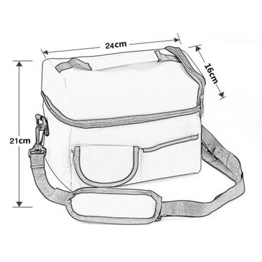 8L Cooler Bags Fit and Fresh Lunch Bag - Blue - جنيو ورلد - Image 3