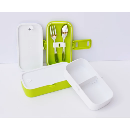 Look Back Lunch Box for Kids Adults, 2 layers, Leak Proof, FDA Approved-Green - Look Back - Image 10