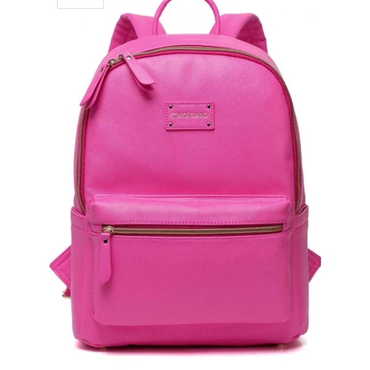 Colorland Fashion Travel Bag Organizer Backpack Diaper Bag Mummy Bag PU Leather - Pink Colorland Fashion Travel Bag Organizer Backpack Diaper Bag Mummy Bag PU Leather - Pink