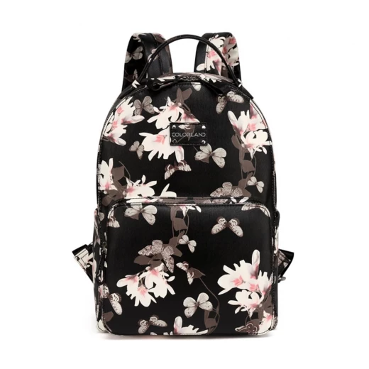 Colorland Mirabelle Faux Leather Diaper Backpack- Flower Colorland Mirabelle Faux Leather Diaper Backpack- Flower