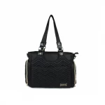 ColorLand Black Classic Baby Diaper Tote Maternity Bag - كولورلاند