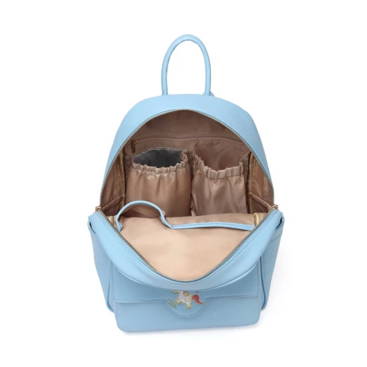 Colorland Diaper Bag Fashion Multi functional Double Shoulder Unicorns Embroidered Mommy Bag - Blue - كولورلاند - Image 4