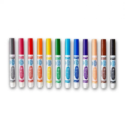 أقلام 1X12 12 أقلام نظيفة للغاية قابلة للغسل - كرايولا - Image 4