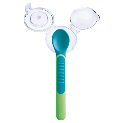 MAM Heat Sensitive Feeding Spoons and Cover - أخضر - ام اند ام - Image 6