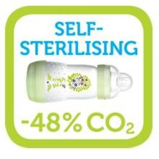 MAM Easy Start Self Sterilising Anti-Colic Bottle, Medium Flow (Designs May Vary) - 260 ml - أزرق - ام اند ام - Image 6