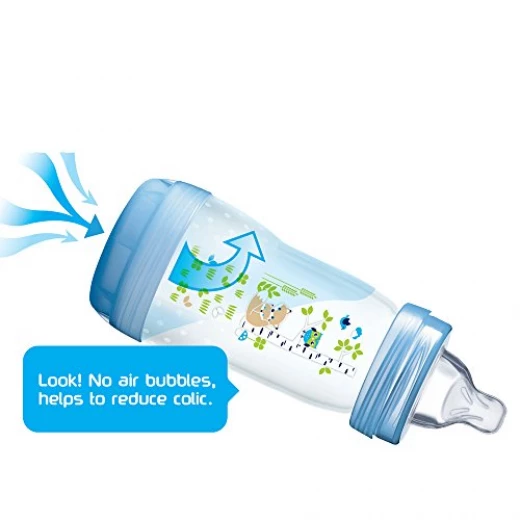 MAM Easy Start Self Sterilising Anti-Colic Bottle, Medium Flow (Designs May Vary) - 260 ml - أزرق - ام اند ام - Image 9