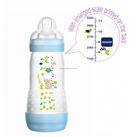 MAM Easy Start Self Sterilising Anti-Colic Bottle, Medium Flow (Designs May Vary) - 260 ml - أزرق - ام اند ام - Image 15