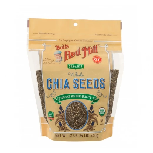 Bob's Red Mill Organic Gluten Free Whole Chia Seeds 340g Bob's Red Mill Organic Gluten Free Whole Chia Seeds 340g
