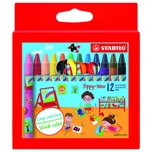 Stabilo Yippy Wax 12 - ستابيلو - Image 2