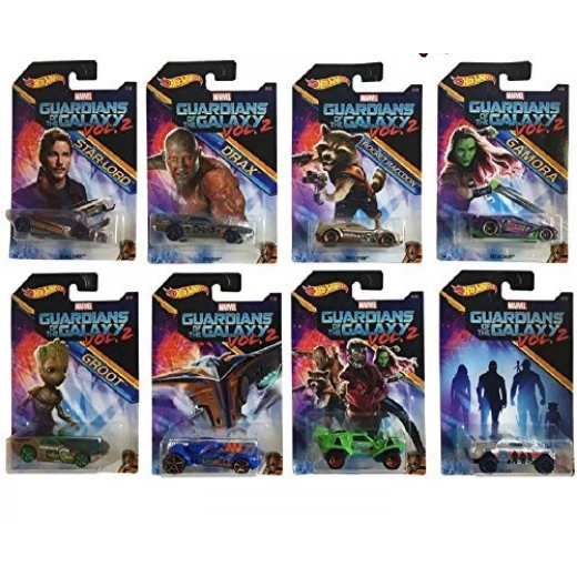 Hot Wheels - 2017 Guardians of the Galaxy Vol. 2 Bundle Set of 8 Die-Cast Vehicles Hot Wheels - 2017 Guardians of the Galaxy Vol. 2 Bundle Set of 8 Die-Cast Vehicles
