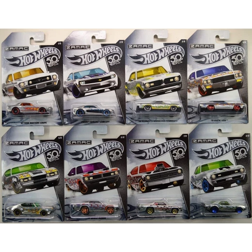 Hot Wheels - 50th Anniversary Zamac Diecast Vehicles - 1 Pack - Assorted Hot Wheels - 50th Anniversary Zamac Diecast Vehicles - 1 Pack - Assorted