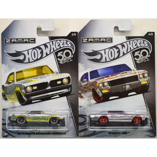 Hot Wheels - 50th Anniversary Zamac Diecast Vehicles - 1 Pack - Assorted - هوت ويلز - Image 3