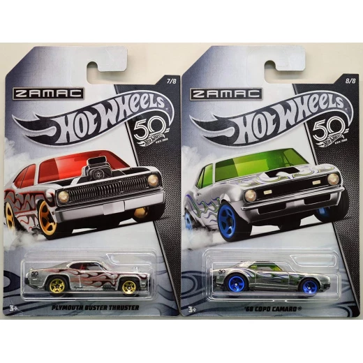 Hot Wheels - 50th Anniversary Zamac Diecast Vehicles - 1 Pack - Assorted - هوت ويلز - Image 5