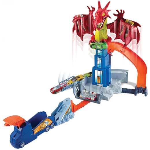 Hot Wheels - Dragon Blast Playset - هوت ويلز - Image 2