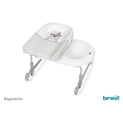 حوض استحمام Brevi Baby Pratico Red Magic مع وحدة تغيير تصميم مدمج وإعداد سهل لحديثي الولادة - بريفي - Image 2