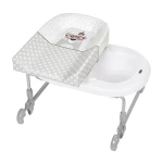 حوض استحمام Brevi Baby Pratico Red Magic مع وحدة تغيير تصميم مدمج وإعداد سهل لحديثي الولادة - بريفي