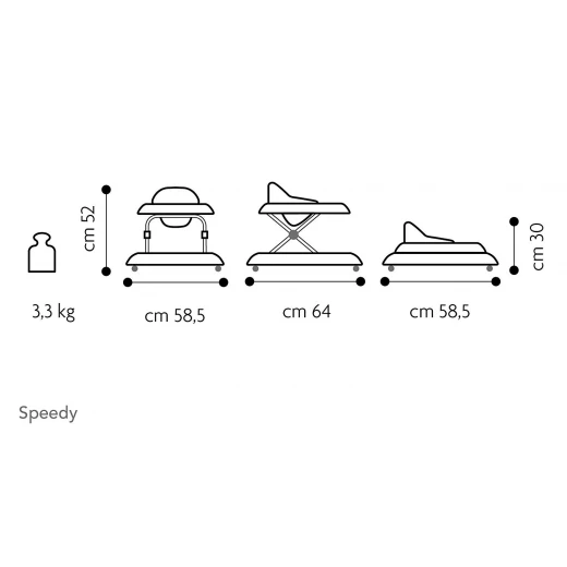 مشاية أطفال بريفي Speedy – تصميم وردي جذاب - بريفي - Image 2