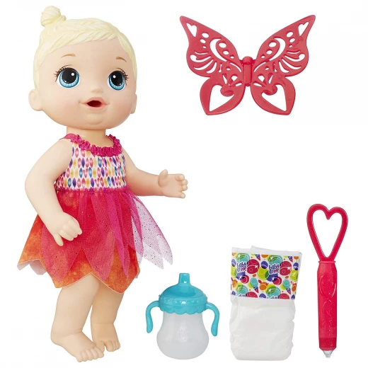 Baby Alive Doll - Face Paint Fairy Blonde Drawing Accessories Toy - بيبي ألايف - Image 13