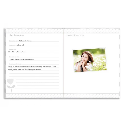 PearHead My Memory Baby Book Chevron, Gray - بيرهيد - Image 8