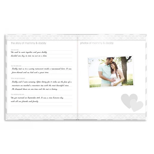 PearHead My Memory Baby Book Chevron, Gray - بيرهيد - Image 10