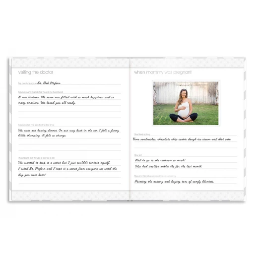 PearHead My Memory Baby Book Chevron, Gray - بيرهيد - Image 12