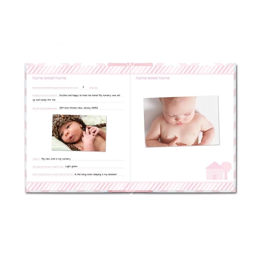 PearHead My Memory Baby Book Chevron, Pink - بيرهيد - Image 10