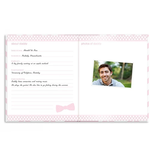 PearHead My Memory Baby Book Chevron, Pink - بيرهيد - Image 8
