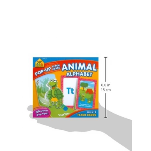 School Zone Animal Alphabet Pop-Up Flash Cards - سكول زون - Image 2