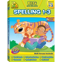 School Zone - BIG Spelling Grades 1-3 Workbook