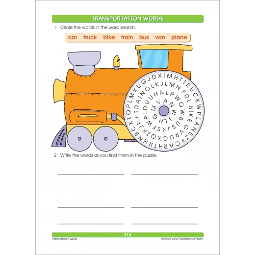 School Zone - BIG Spelling Grades 1-3 Workbook - سكول زون - Image 3