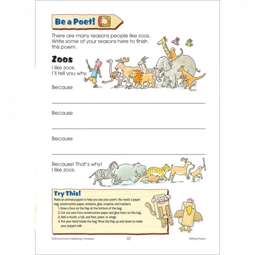School Zone First Grade Scholar Deluxe Edition Workbook First Grade Readiness Skills Development 64 Pages - School Zone - Image 2