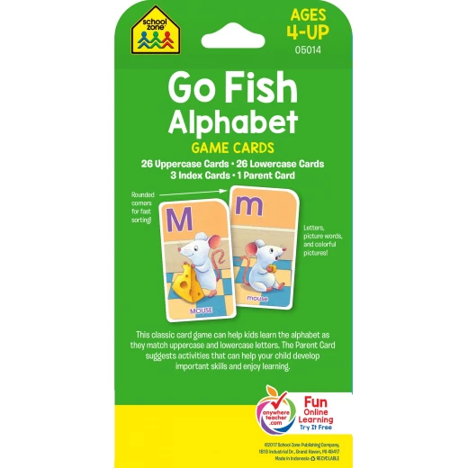 School Zone - Go Fish Alphabet Game Cards - School Zone - Image 2