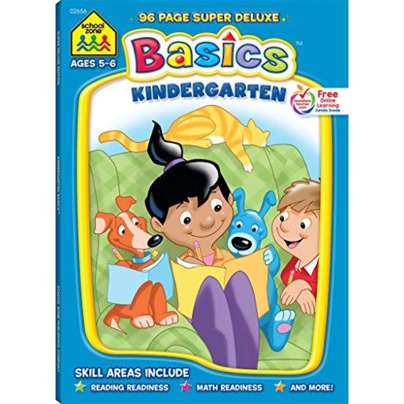 School Zone - Kindergarten Basics: Super Deluxe Edition Workbook - سكول زون