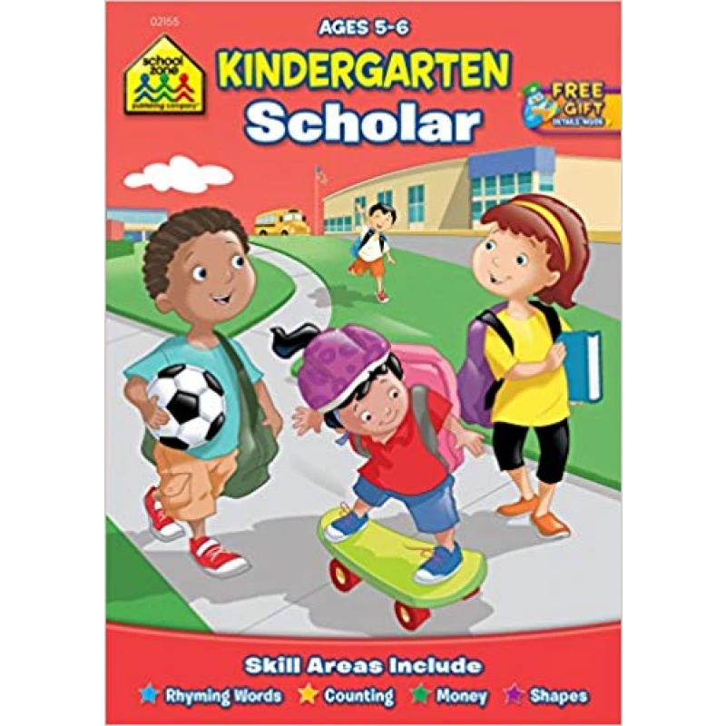 School Zone - Kindergarten Scholar Workbook, Ages 5 to 6 - سكول زون
