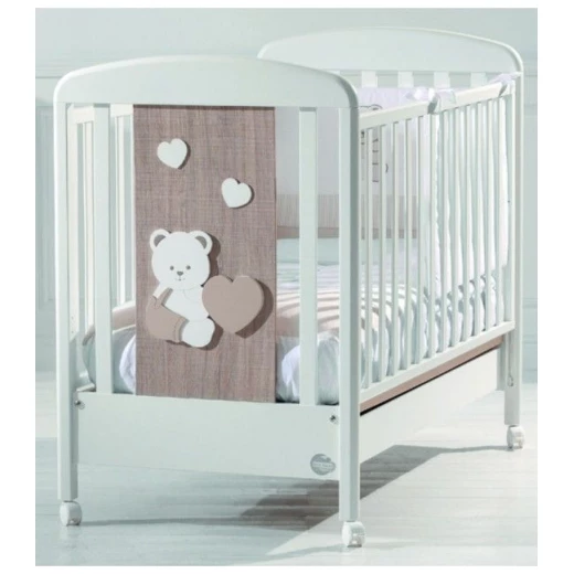 Baby Expert Baby Cot Balu - White/Oak