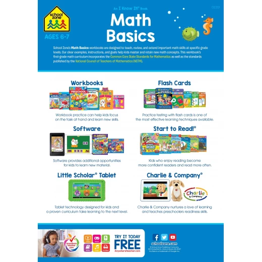 School Zone - Math Basics 1 Workbook - School Zone - Image 5
