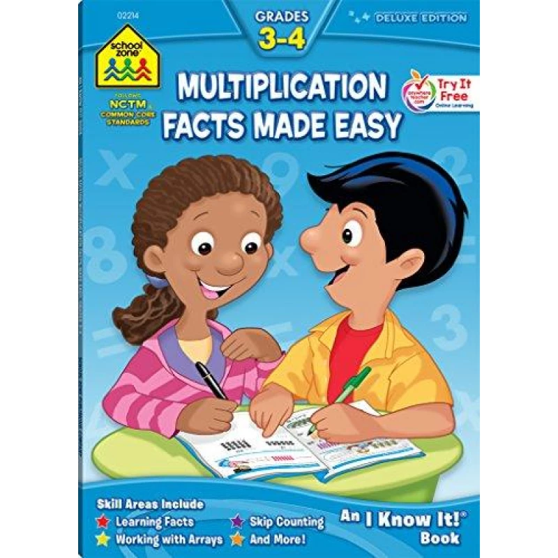 School Zone - Multiplication Facts Made Easy 3-4 - سكول زون