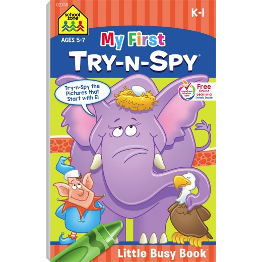 School Zone - My First Try & Spy - Little Busy Book School Zone - My First Try & Spy - Little Busy Book