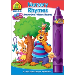 School Zone - Nursery Rhymes - Dot-to-Dots & Hidden Pictures Workbook