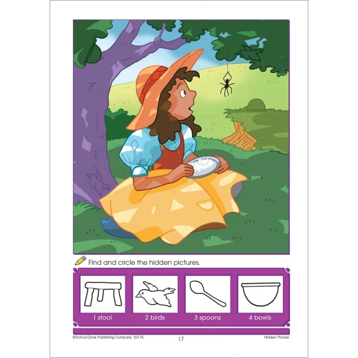 School Zone - Nursery Rhymes - Dot-to-Dots & Hidden Pictures Workbook - School Zone - Image 4