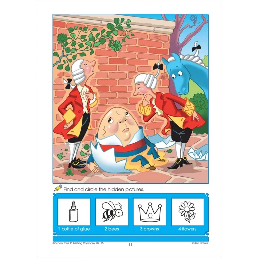 School Zone - Nursery Rhymes - Dot-to-Dots & Hidden Pictures Workbook - School Zone - Image 2