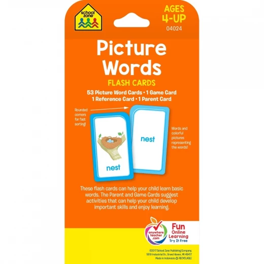 School Zone - Picture Words Flash Cards - School Zone - Image 4