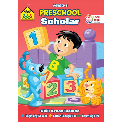 School Zone - Preschool Scholar skill areas include Ages 3-5 School Zone - Preschool Scholar skill areas include Ages 3-5
